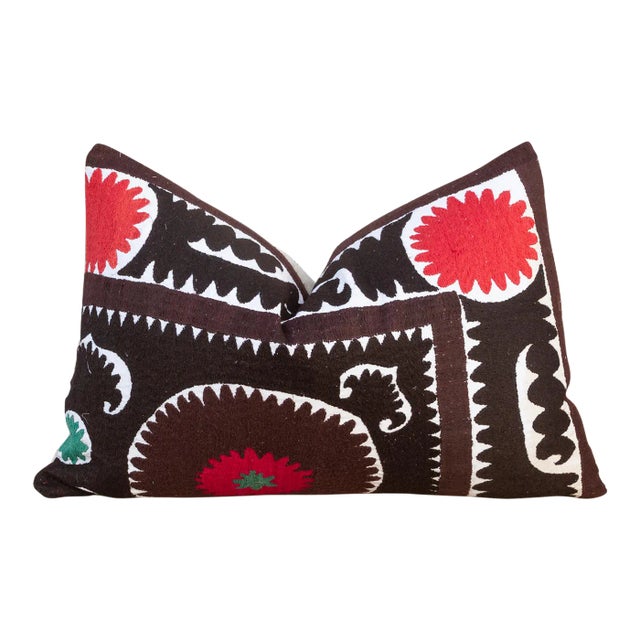 Nargiza Gul Suzani Lumbar Pillow For Sale
