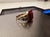 Amtique 18kt Gold Ring with Garnet and Precious Stones, 1890s For Sale - Image 18 of 18