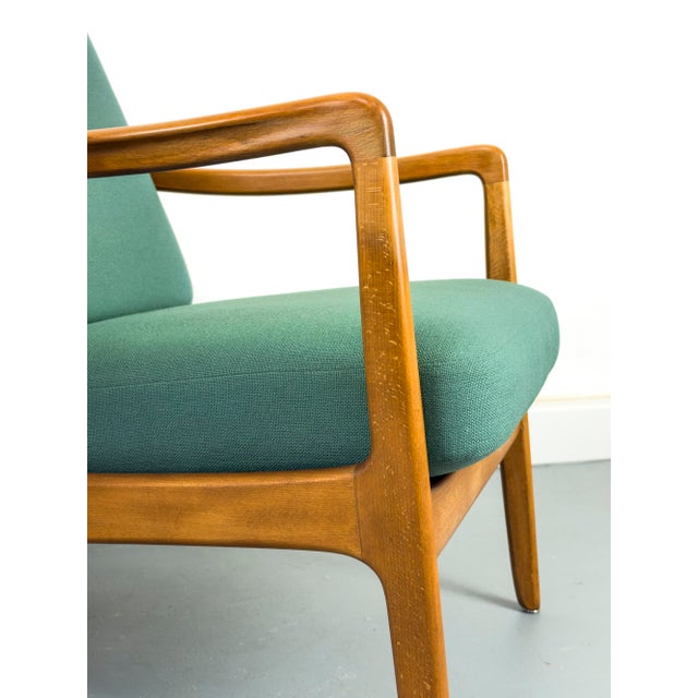 Green Danish Model FD-109 Lounge Chair by Ole Wanscher for France & Daverkosen, 1950s, Set of 2 For Sale - Image 8 of 18