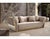 New Luna 3–Piece Channel Tufted Gold Accent Luxury Sofa Set - Sofa , Loveseat & Chair For Sale - Image 4 of 18