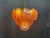 Murano Amber and Lavender Glass Shell Chandelier, Italy 1980s For Sale - Image 10 of 15