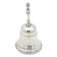 Plain Silver Bell with Fine Reliefs For Sale