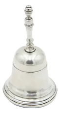 Plain Silver Bell with Fine Reliefs