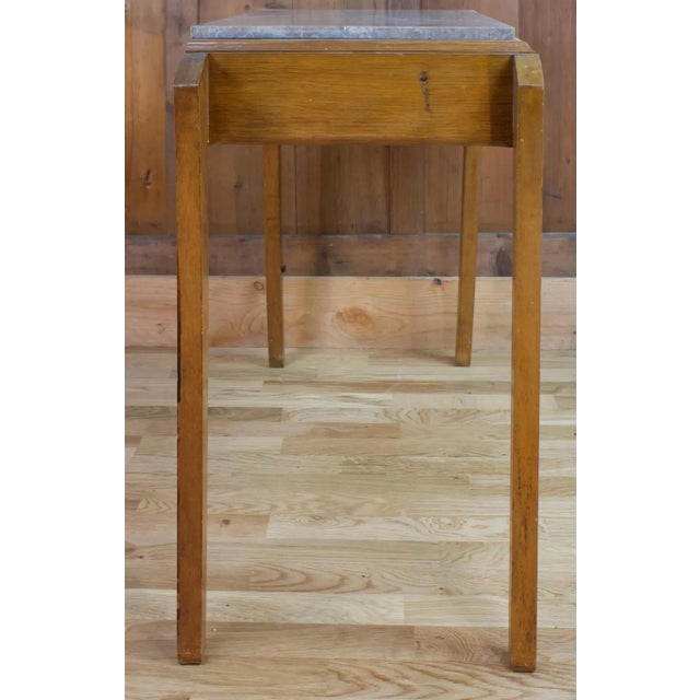 Art Deco Dressing Table with Marble Tray, 1940s For Sale - Image 3 of 10