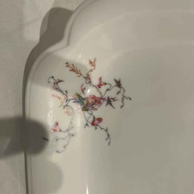 Art Nouveau 1900s Serving Platter with Haviland pattern H1252 For Sale - Image 3 of 4