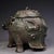 Late 19th Century Bronze Ritual Vessel With Handle and Lid For Sale - Image 4 of 10