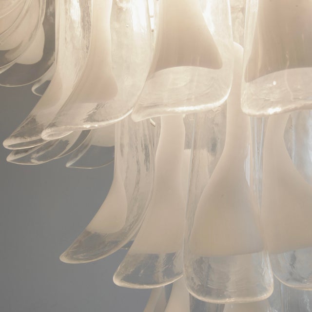 1980s Large Murano Glass Saddle Chandelier, 1980s For Sale - Image 5 of 6