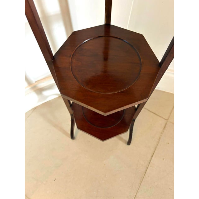 Antique Edwardian Mahogany Three-Tier Cake Stand, 1900s For Sale - Image 6 of 11