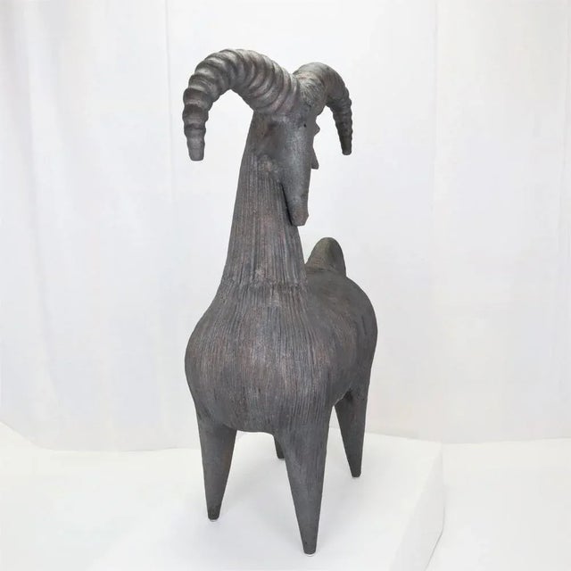 Dominique Pouchain, Ram Sculpture, 2000s, Stoneware For Sale - Image 3 of 13