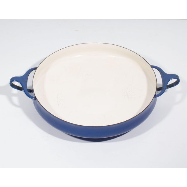 Mid-Century Modern Jens Quistgaard Dansk Kobenstyle Blue Enamel Paella Pan For Sale - Image 3 of 8