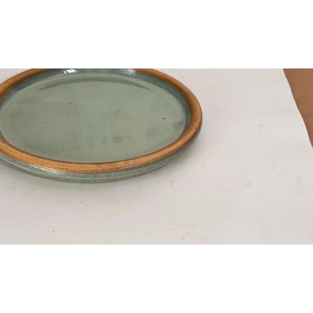 Blue Heavy Glazed Pottery Dish, 1970s For Sale - Image 8 of 16