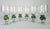 Late 20th Century Artisan Green Stem Glass Goblets- Set of 6 For Sale - Image 4 of 12