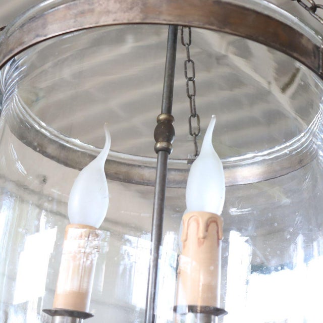 Early 20th Century Lantern in Iron and Blown Glass For Sale - Image 8 of 14