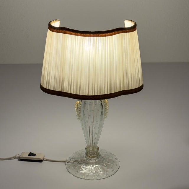 Murano Glass Table Lamp from Barovier and Toso, Italy, 1980s For Sale - Image 11 of 18