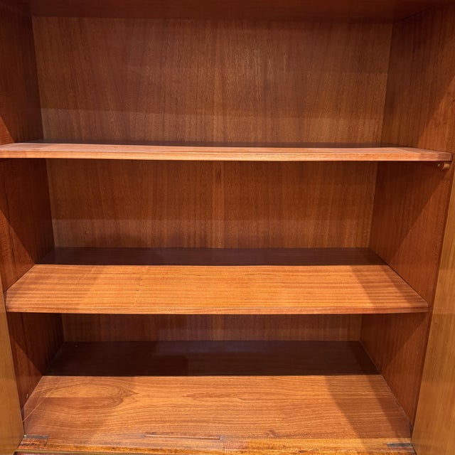 Brown 1950s Modernist Four Door Cabinet by Oswaldo Borsani For Sale - Image 8 of 18