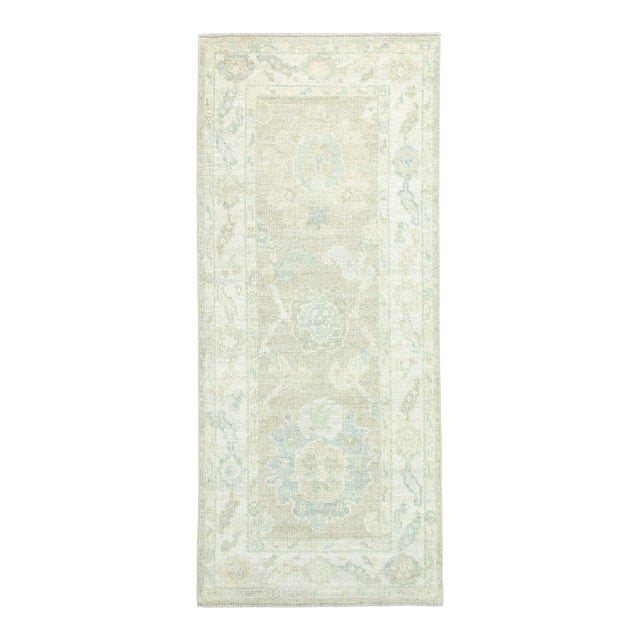 Turkish Oushak Rug 2'2" x 5'2" #19843 For Sale