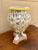 Ceramic Neoclassical Painted Faience Putti Vase on Paw Feet For Sale - Image 7 of 13