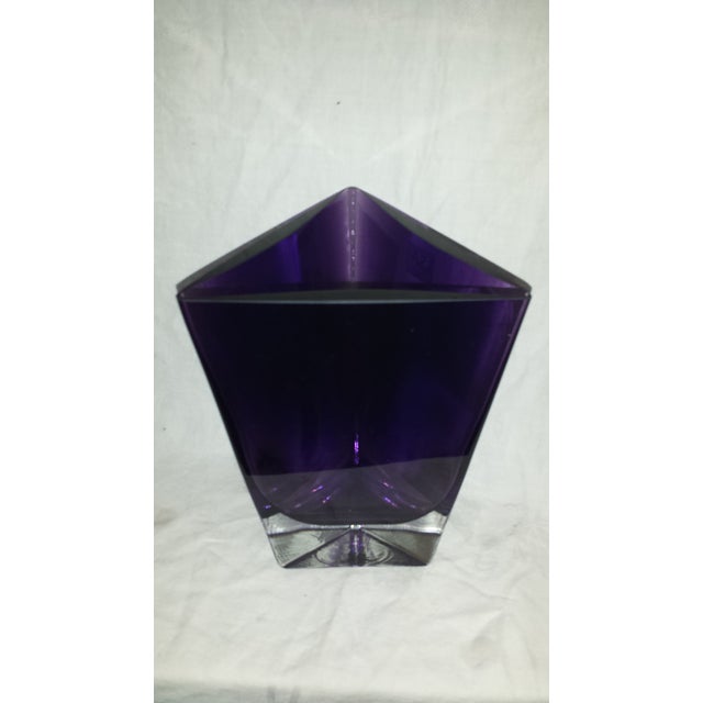 LSA Poland Art Glass Amethyst Purple Vase Chairish