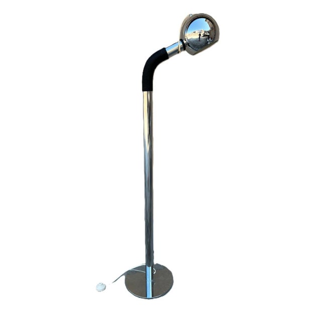 Silver Vintage Space Age Orbit Floor Lamp, 1970s For Sale - Image 8 of 8