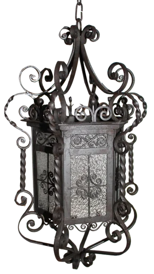 Large Wrought Iron Porch Lantern