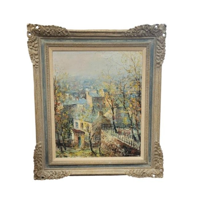 Lucien Delarue Fine French Vintage Oil Painting For Sale In Philadelphia - Image 6 of 12