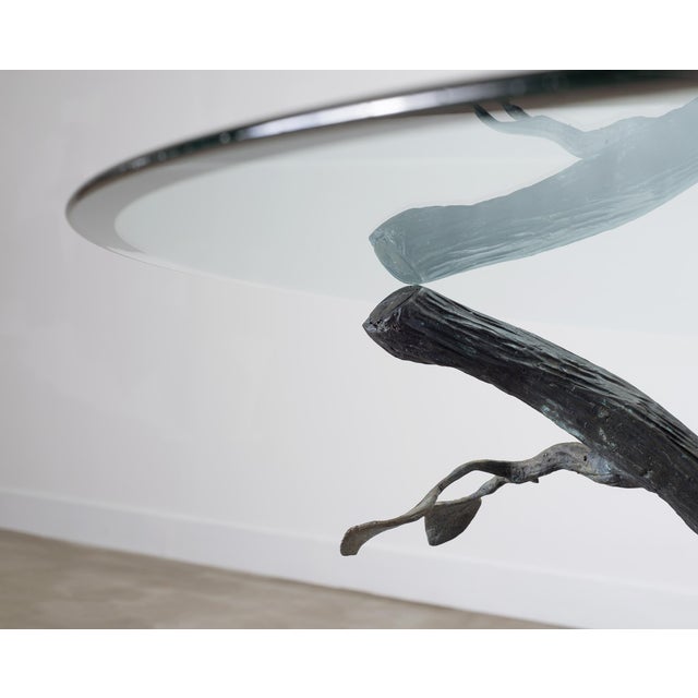 Giacometti Inspired Sculptural Bronze Tree Dining Center Table For Sale - Image 14 of 18