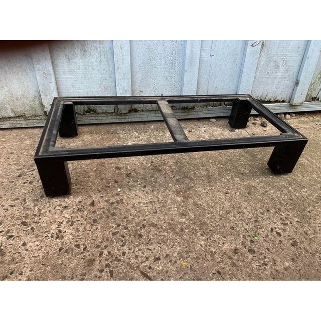 Mid 20th Century Vintage Asian Style Red Painted Iron Mounded Campaign Cedar Type Chests. A Pair For Sale - Image 10 of 12