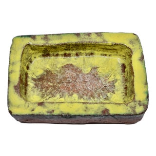 Brutalist Ceramic Trinket Tray by Gerhard Liebenthron, 1970 For Sale