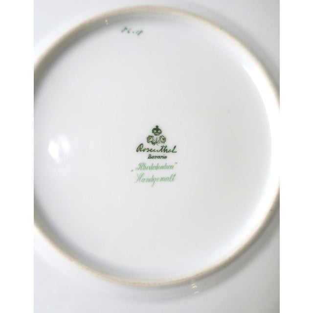 White Swan Bird Design Porcelain Plate by Rosenthal, Circa Early-20th Century, Germany For Sale - Image 8 of 8