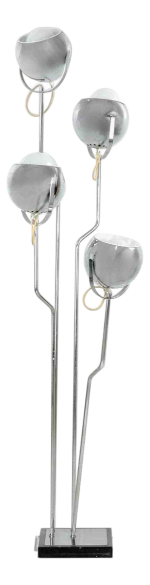 Vintage Chromed Steel Floor Lamp by Goffredo Reggiani, Italy, 1970s