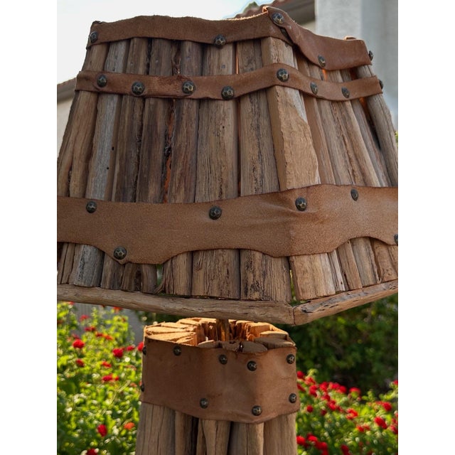 Saguaro Cactus Table Lamp & Hand Crafted Shade For Sale - Image 10 of 11