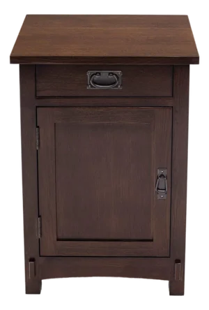 Mission / Arts and Crafts 1 Door, 1 Drawer Nightstand