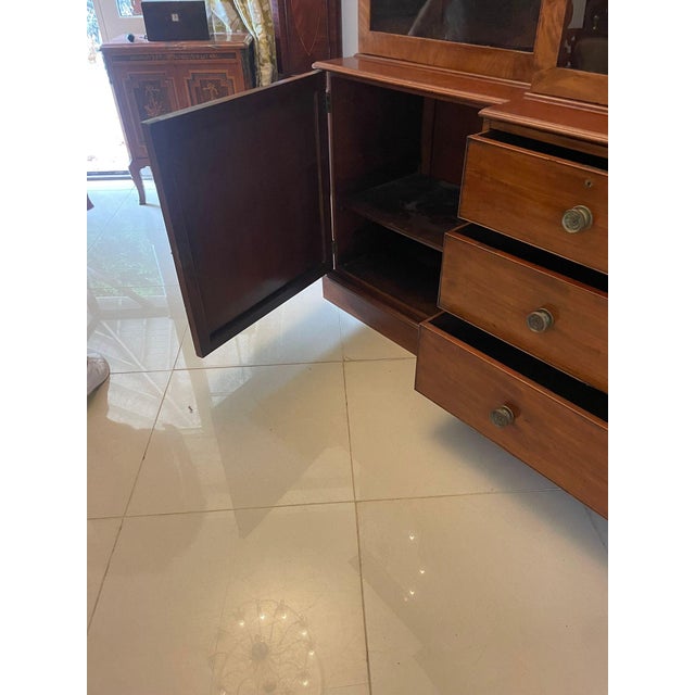 Large George III Mahogany Breakfront Bookcase, 1800s For Sale - Image 11 of 18