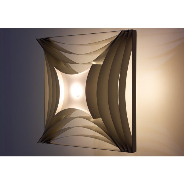 Metal Architectural Ceiling Lamp, Belgium, 1960s For Sale - Image 7 of 10