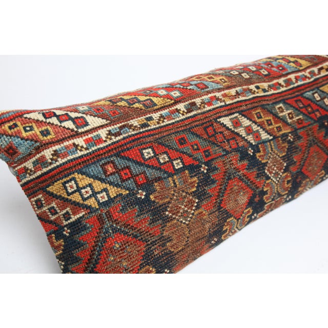 Antique Decorative Multi Color Tone Persian Rug Pillow Cushion Cover -16'' X 44'' For Sale - Image 4 of 10