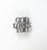 Vintage late 20th century Tiffany sterling silver "God Loves You" lapel or tie pin. Marked on back, 1/2" sq. good condition.