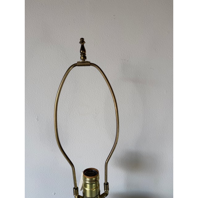 1960s Mid-Century Modern Bitossi Style Blue Glazed Ceramic Table Lamp For Sale - Image 9 of 14