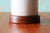 1960s Gordon and Jane Martz M-166 Lamp for Marshall Studios White With Tan Incisions For Sale - Image 6 of 9