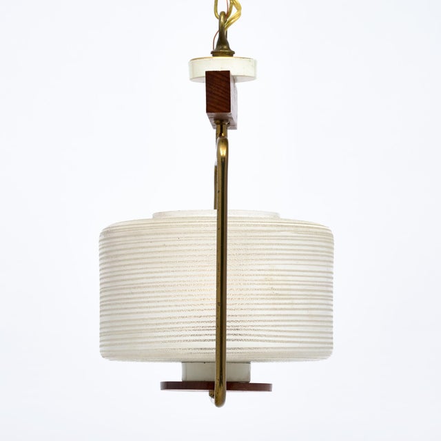 Period Mid-Century Modern, Danish Petite Chandelier For Sale - Image 4 of 9