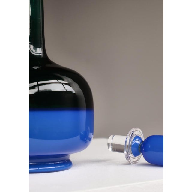 Vintage Italian Art Glass Bottle by Gio Ponti for Venini, 1950s For Sale - Image 11 of 15