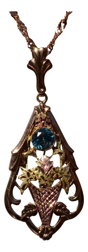 The 122nd Street: Esemco Signed Retro Zircon Necklace