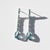 Topaz Long Drop Earrings, Silver, Gold, Pair For Sale - Image 4 of 7