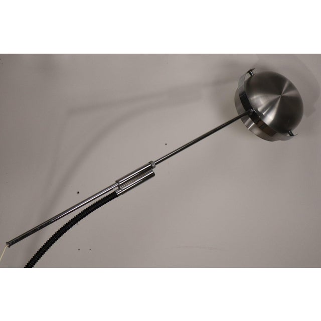 Vintage Arc Floor Lamp with Chromed Metal Arm, 1970 For Sale - Image 9 of 18