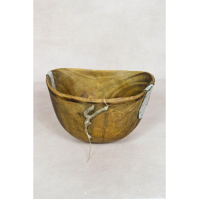 Turkana Bowl in Handcarved Wood For Sale - Image 5 of 5