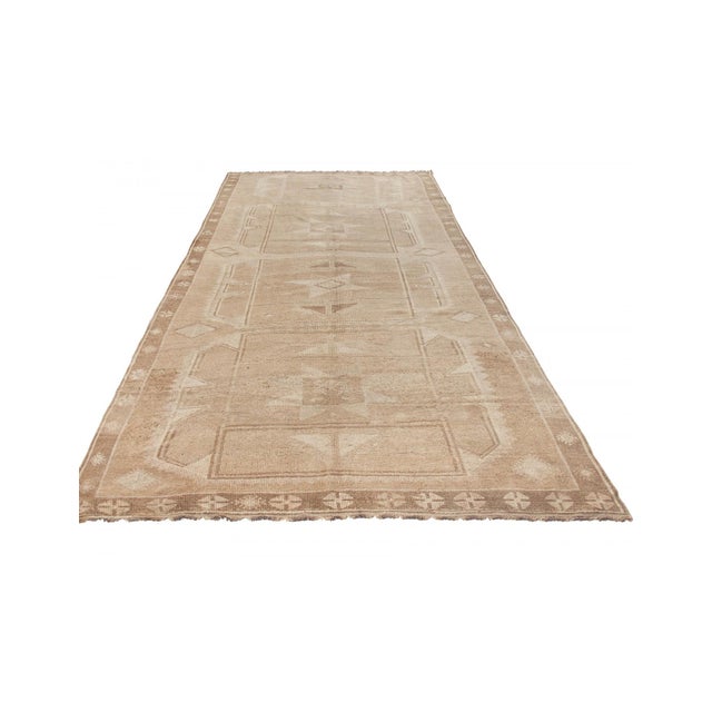 Mid-Century Modern Washed Out Turkish Wool Rug - 6`4 For Sale - Image 3 of 6