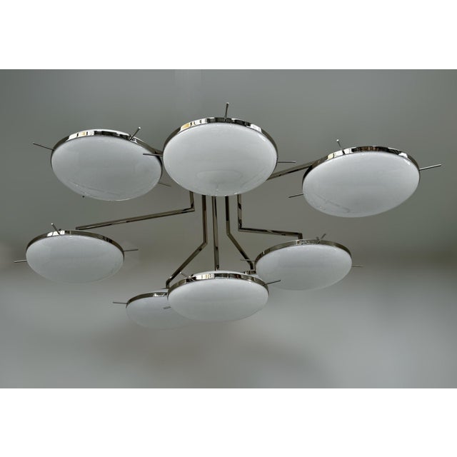 21st Century Astro Murano Flush Mount by Fabio LTD For Sale - Image 6 of 10