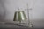 Green French Bouillotte Lamp in Silvered Metal, 1930s For Sale - Image 8 of 14