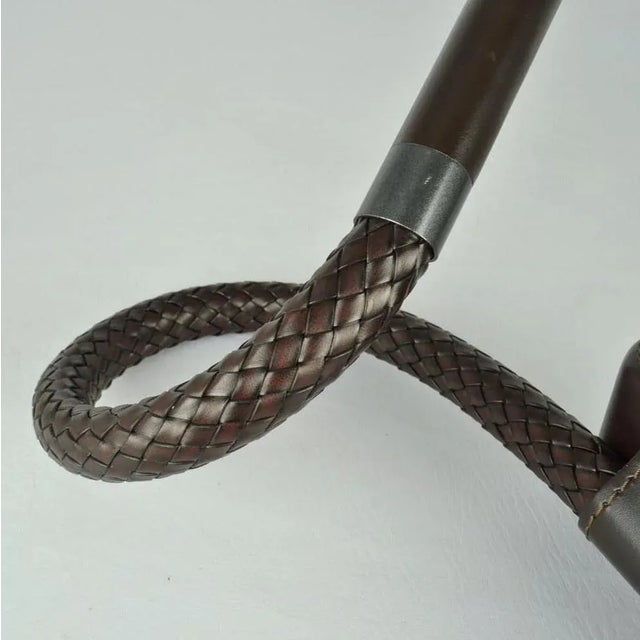 Chocolate Brown Leather Clip Lamps from Poltrona Frau, 2000s, Set of 2 For Sale - Image 11 of 13