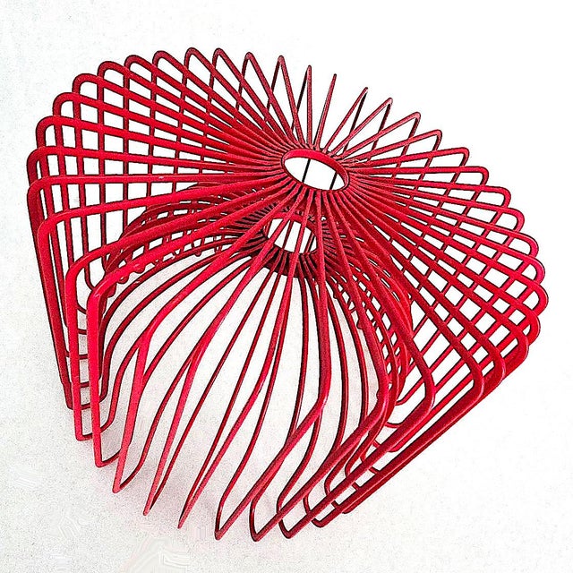 1990's Scandinavian Modern Red Fruit/Centerpiece Bowl Designed by Ehlén Johansson For Sale - Image 12 of 17