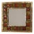 Square Ceramic Mirror, 1960s For Sale